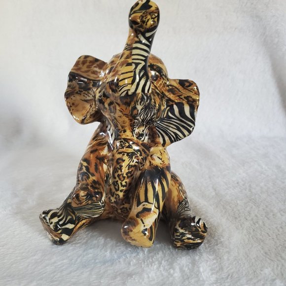 LA VIE Elephant Patchwork Figures (3) - Picture 3 of 16